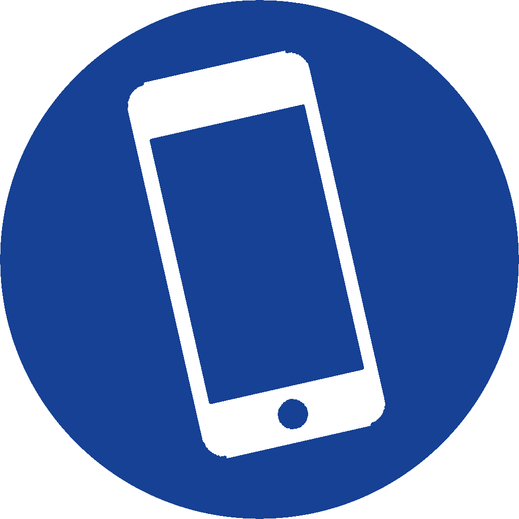 phone blau